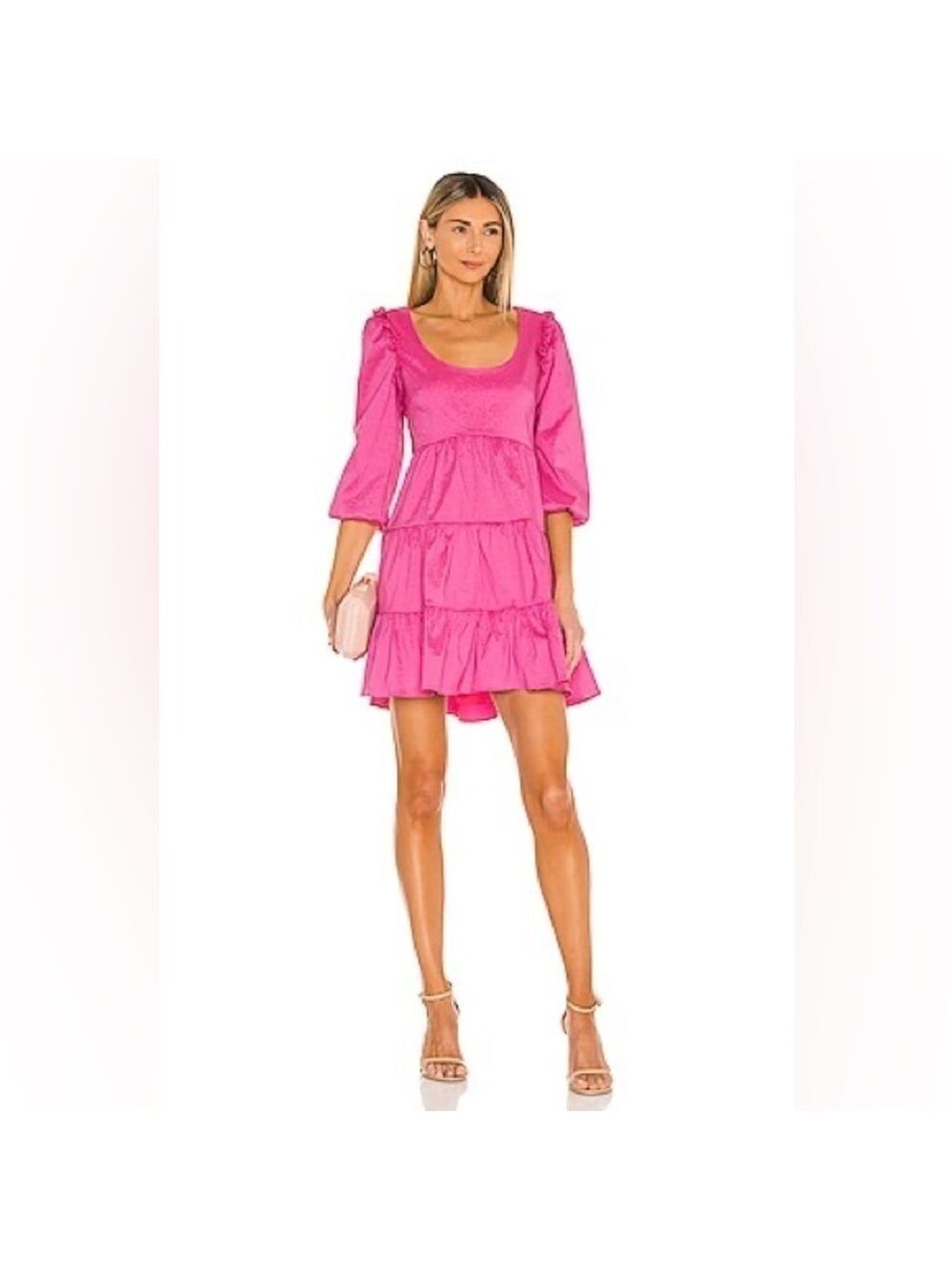NWT Likely Carmine Rose Taffeta Avena Mini Dress Sz-6